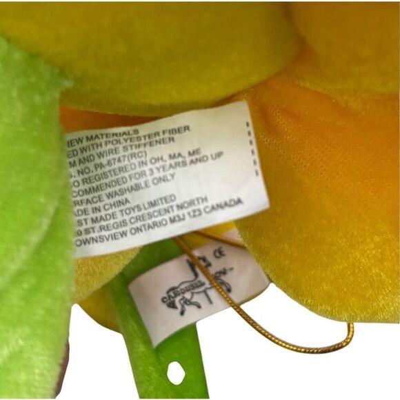 Gund Canadiana Plush Smiling Flowers Trio – White, Orange, and Blue - Picture 7 of 7